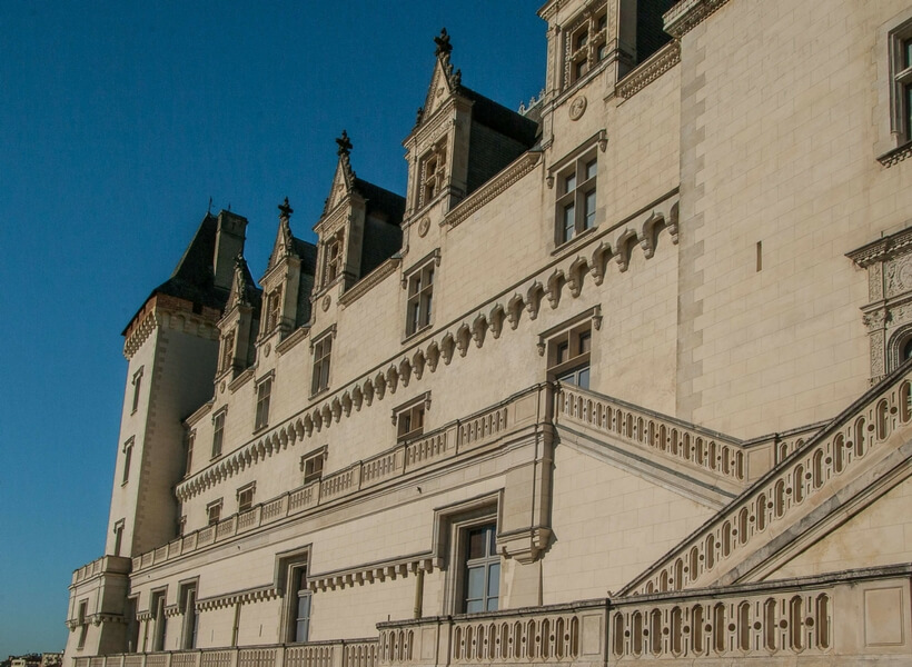 side view of the chateau of pau