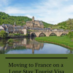 the city of Estaing in the Aveyron: river and medieval bridge