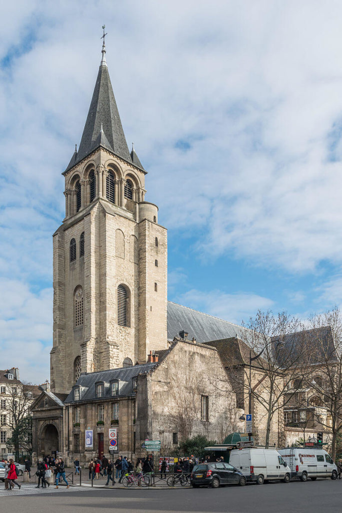 saint germain des près church and tower from the year 1000.