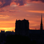 Sunset over Notre Dame de Paris: vibe of paris neighborhoods