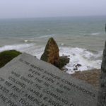 operation overlord: historical marker at the Pointe du Hoc