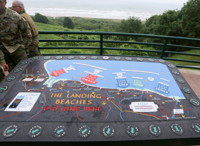 The geography of D-Day landing beaches