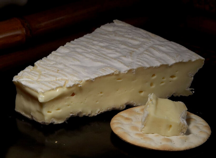 Brie de Meaux on a platter