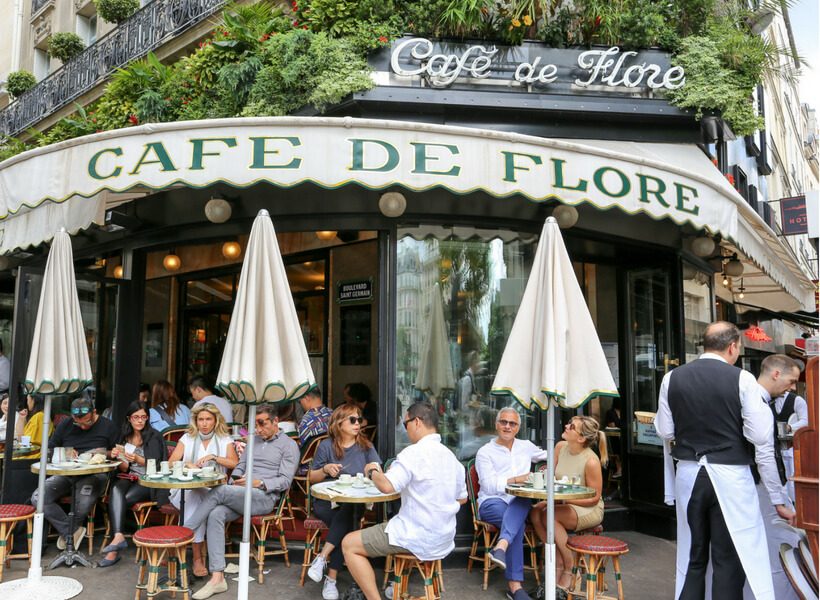 Café de Flore: vibe of paris neighborhoods