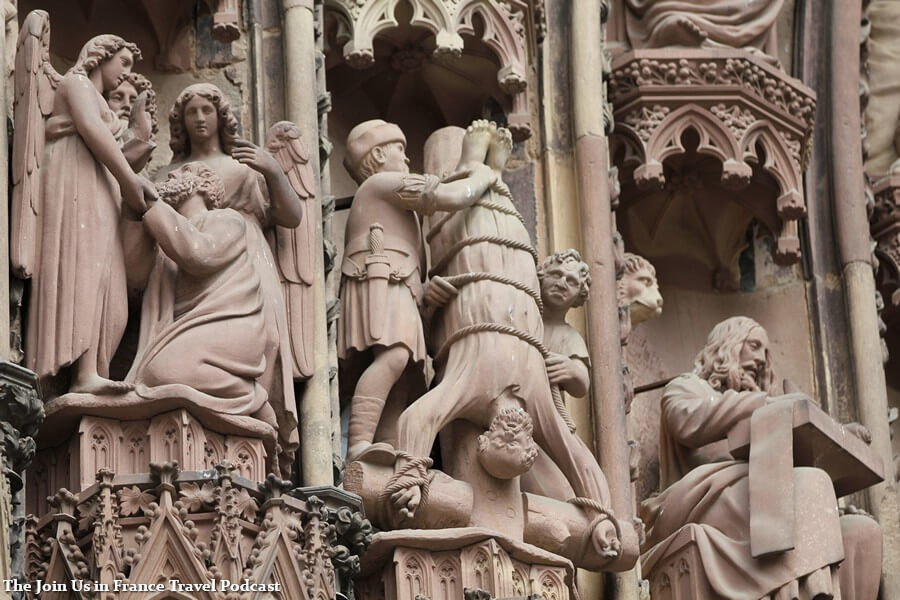 Detail outside of the Strasbourg Cathedral