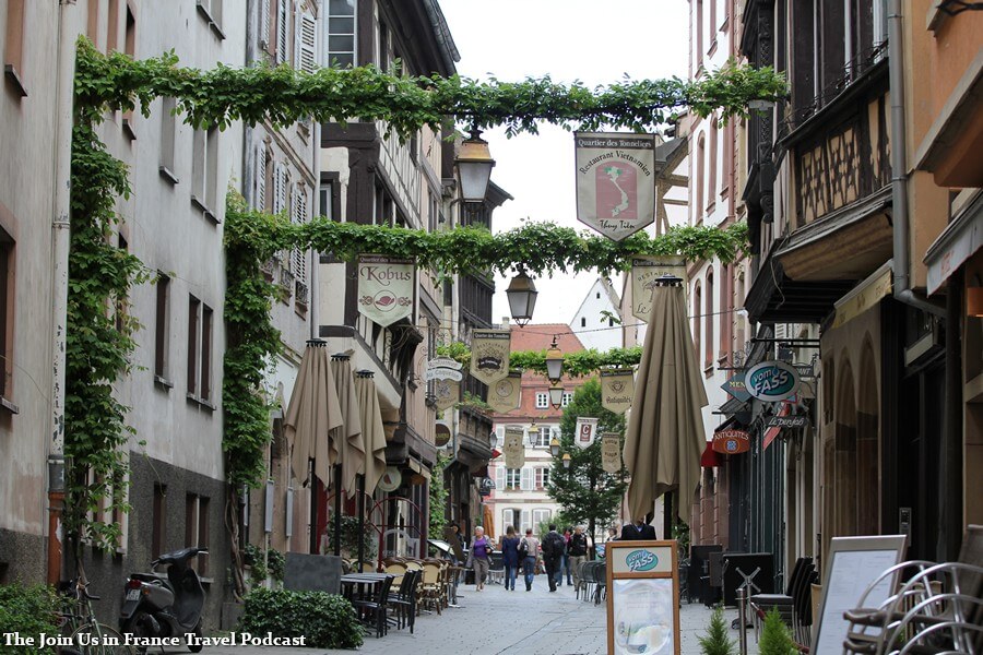 Downtown Strasbourg pedestrian street