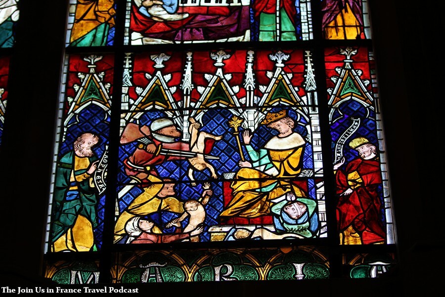 Detail inside of the Strasbourg Cathedral