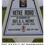 operation overlord marker along the side of the road in Normandy