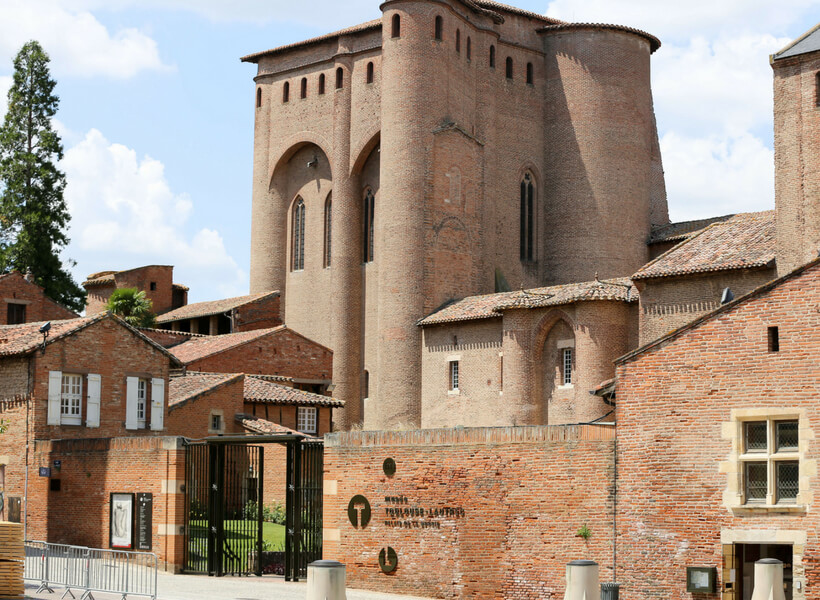 The old episcopal palace in Albi, now the Toulouse-Lautrec museum