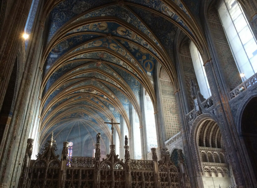 Inside the Albi Cathedral