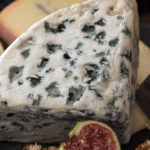 platter of french cheese inclusing roquefort and morbier