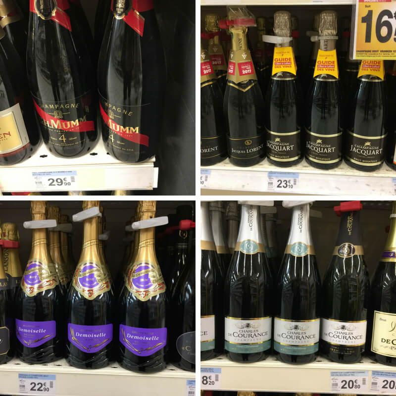 Mumm, Jacquart Demoiselle and Courance champagnes