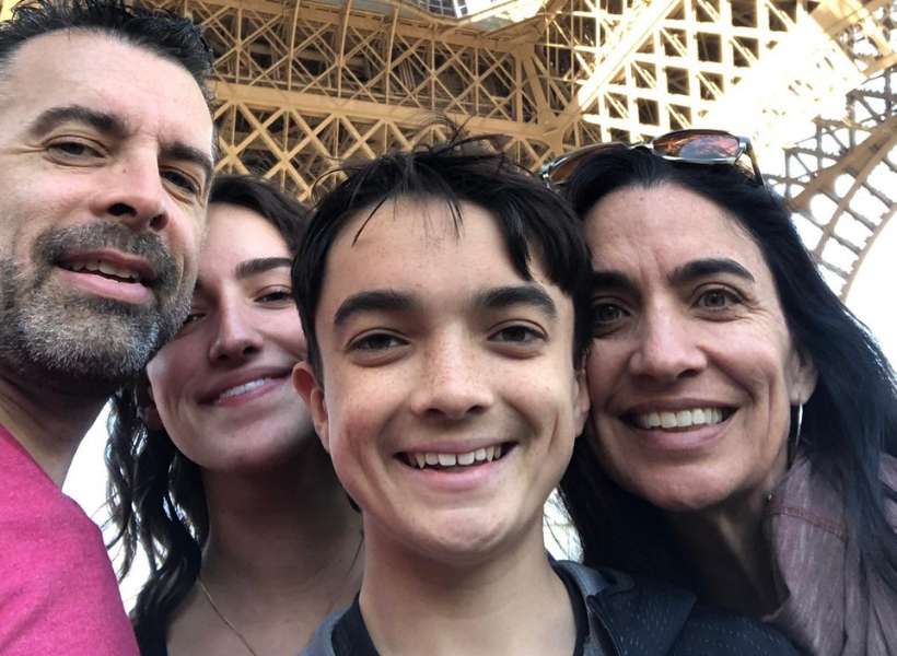 Janda family underneath the Eiffel Tower: visiting paris with teenagers episode