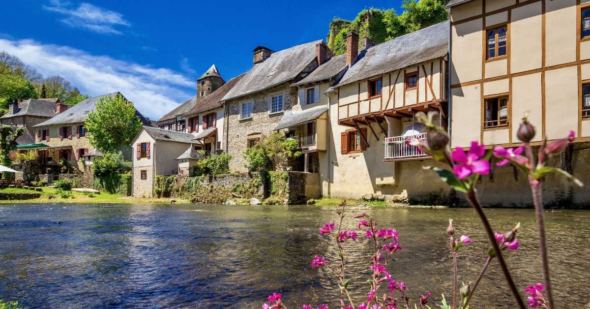 Half-timbered houses along a river: buying a house in france episode