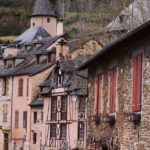 The Medieval of Conques: colorful street
