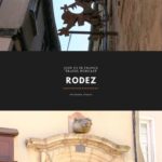City of Rodez, medieval sign with a dragon and a pig's head