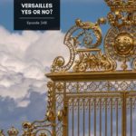 The golden gate at the entrance of the Palace of Versailles