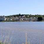 The Chateau and city of Saumur seen from across the Loire River