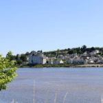 The Chateau and city of Saumur seen from across the Loire River