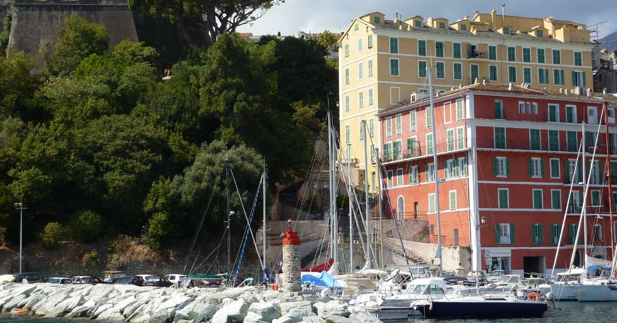 Houses on the port in Bastia: Fall in Love with Corsica episode
