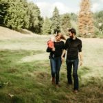 Having a baby in France: Shauna, her husband and baby