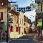 Pretty street in Salie de Béarn