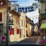 Pretty street in Salie de Béarn