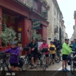 Cycling group ready to go: Provence cycling tour
