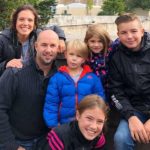 Cristina with husband and children: visiting D-Day sites with kids episode