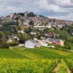 The hilltop village of Sancerre and the vineyards that surround it