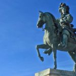 Statue of Lous XIV on a horse in Versailles: French Kings and the Catholic Church episode