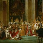 The Coronation of Napoleon painting of Jacques-Louis David