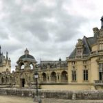 The entrance plaza of the Chateau de Chantilly