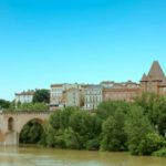Montauban in Occitanie: view from the river banks