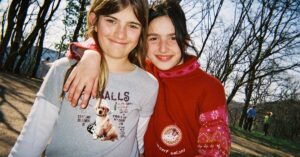 Two girls hanging out in France: Moving to France with Childrend episode