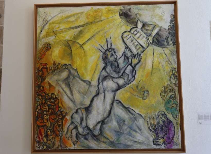 Moses receiving the Tablets of the Law by Marc Chagall: Famous Painters in Nice episode