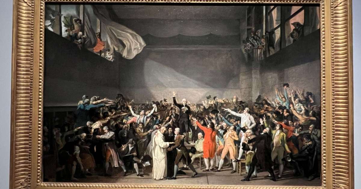 The Tennis Court Oath, painting at the Carnavalet Museum on the floor dedicated to the French Revolution
