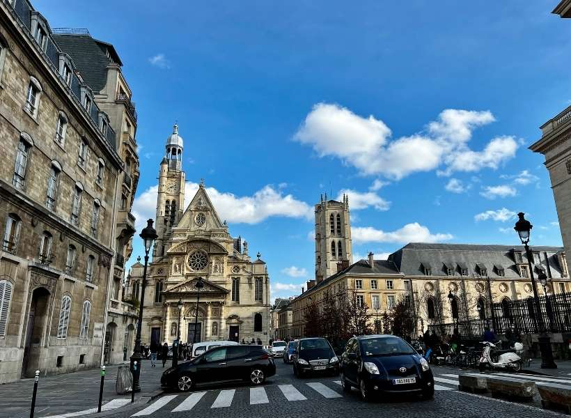 Saint Etienne du Mont church that you'll see on this Latin Quarter VoiceMap tour