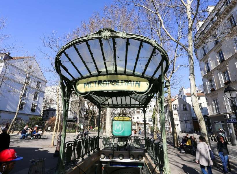 Abesses metro station in Paris