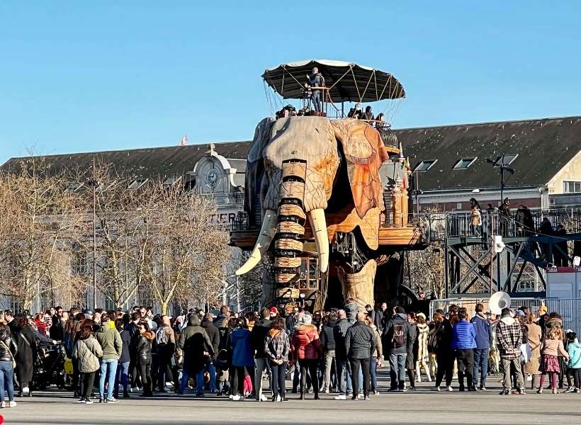 The elephant made by Les Machines de L'Isle: Nantes Episode