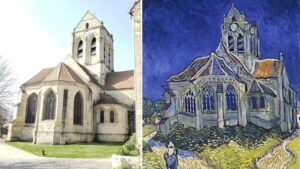 Auvers-sur-Oise church: 7 day trips from Paris on public transportation