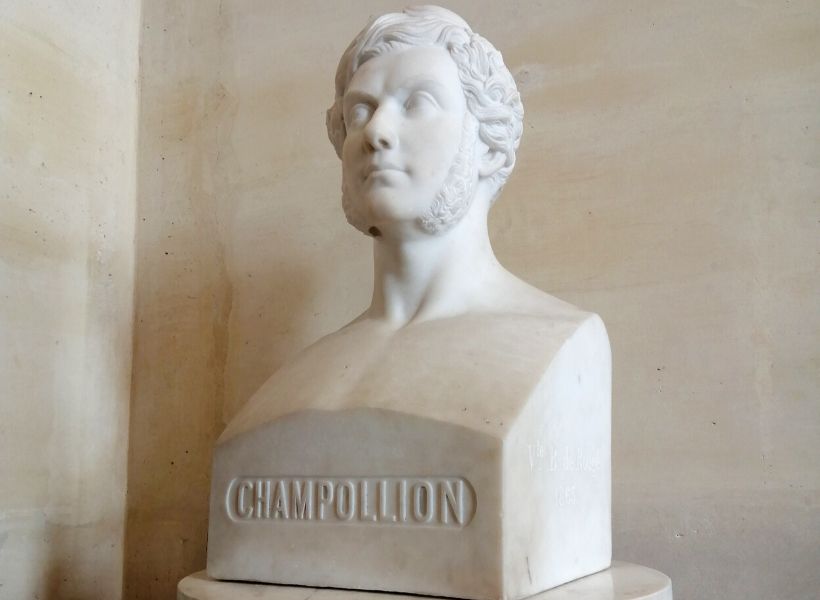 Bust of Champollion at the Louvre Museum