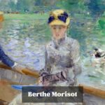 Berthe Morisot painting showing two women in a boat on a lake