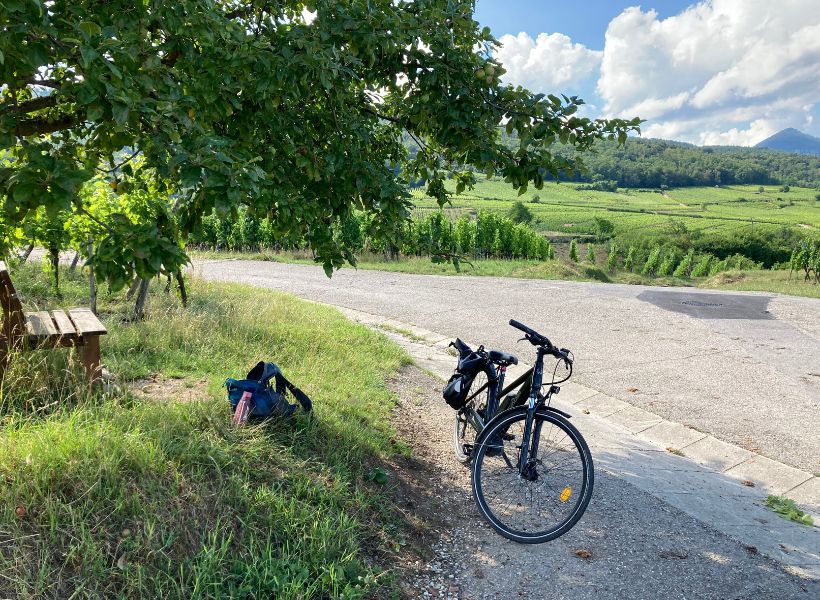 Ebike on the side of the road"First Visit to France as a Solo Traveler episode