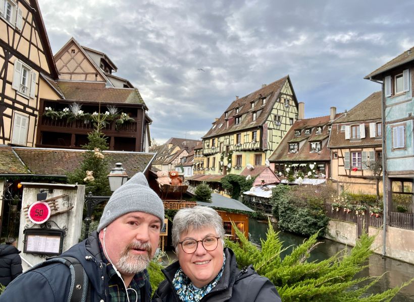 Annie and David Sargent in Colmar: A Visit to Strasbourg at Christmas Time