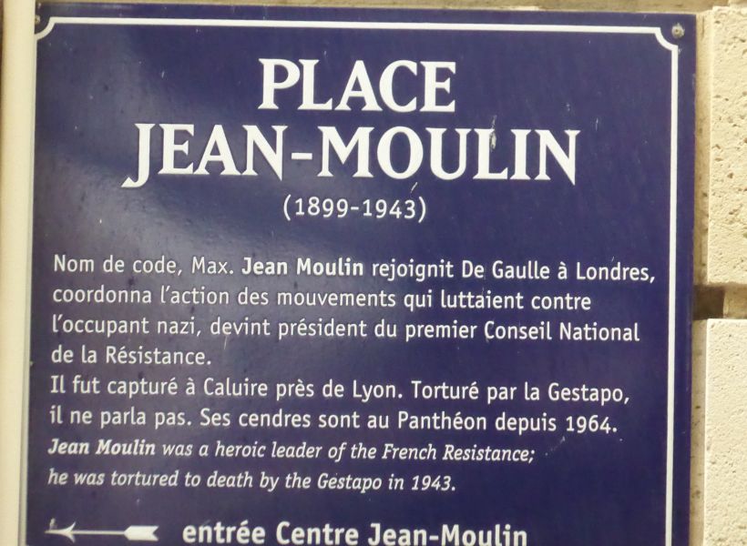 Place Jean Moulin sign
