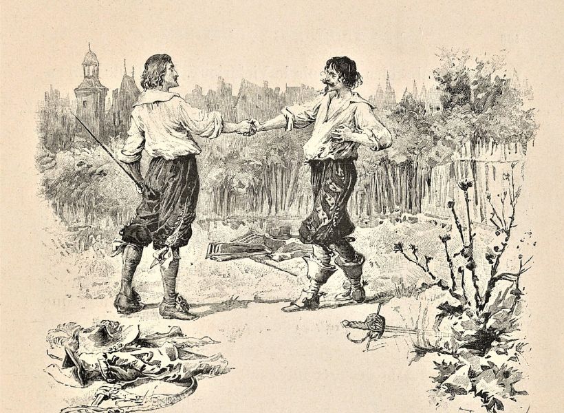 D'Artagnan and Rochefort by Maurice Leloir