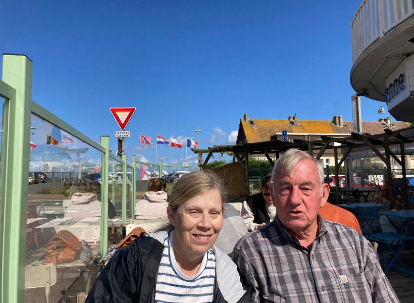 Ken Ives and his wife on their trip to Northeastern France