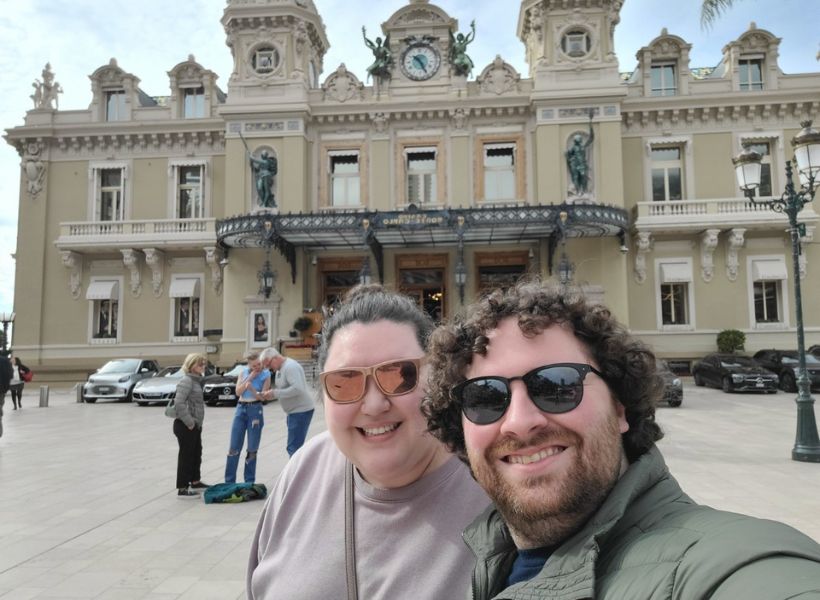 Riana and her husband in Nice, France