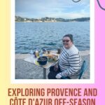Riana Ang-Canning enjoying a meal by the Mediterranean